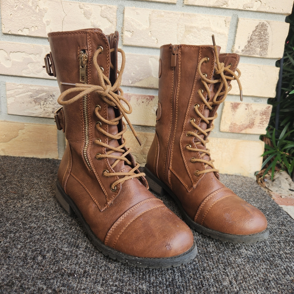 Brown Combat Boots | Forever